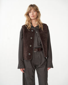 Shearling vest