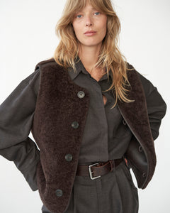 Shearling vest