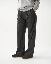 Fine Wool Wide Box Trousers