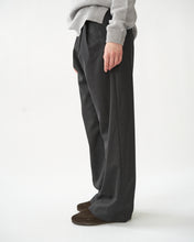 Fine Wool Wide Box Trousers