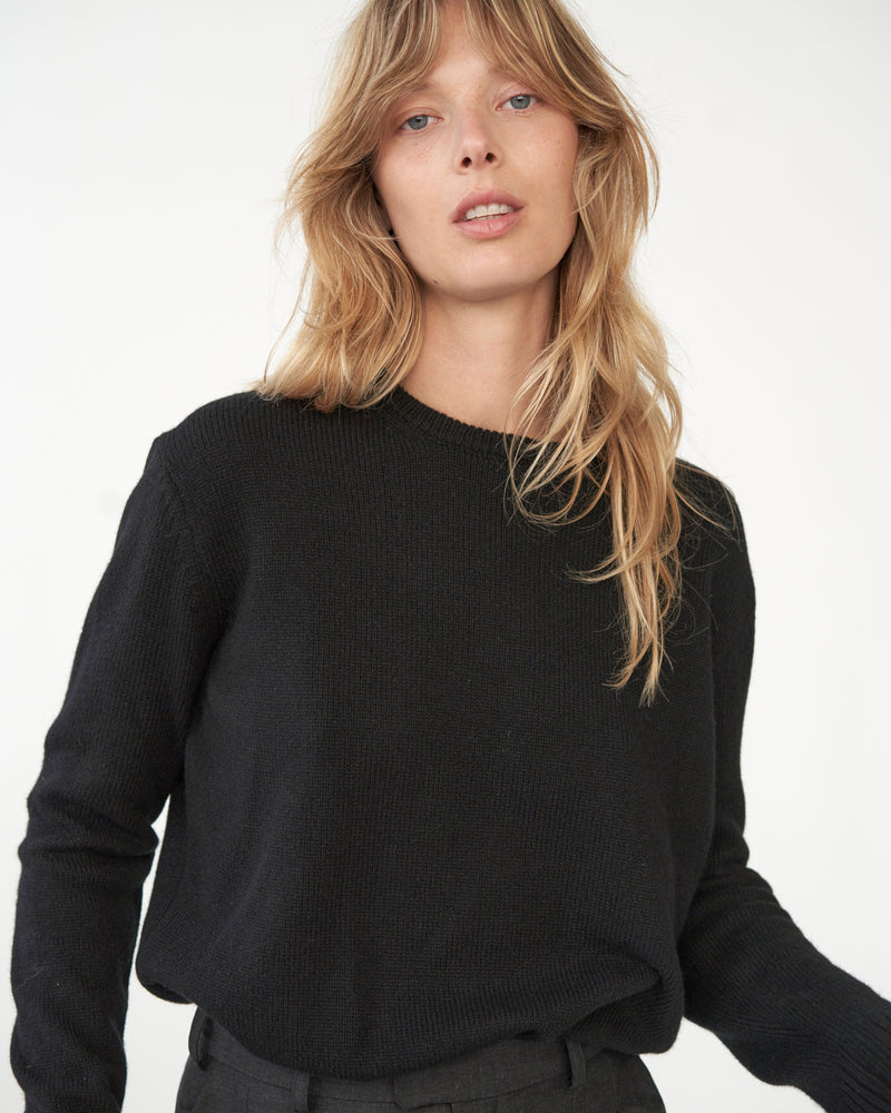 Wool mouliné jumper