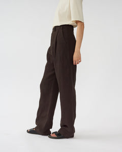 Linen Box Trousers