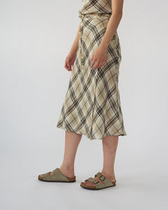 Light Linen Wrap Skirt