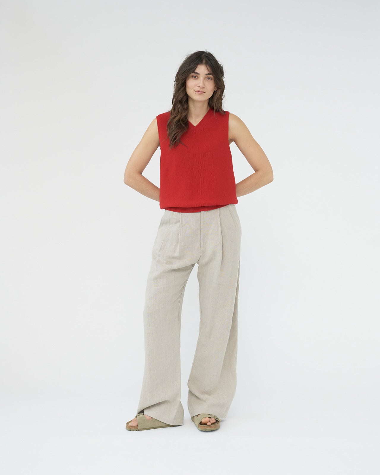 Merino knit vest