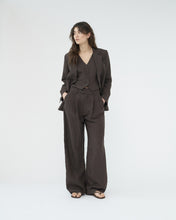 Linen Wide Box Trousers