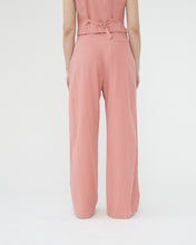 Linen wide box trousers