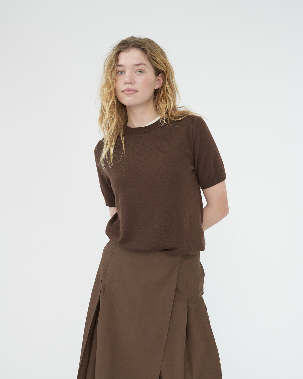 Merino knit t-shirt