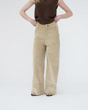 Corduroy wide pants