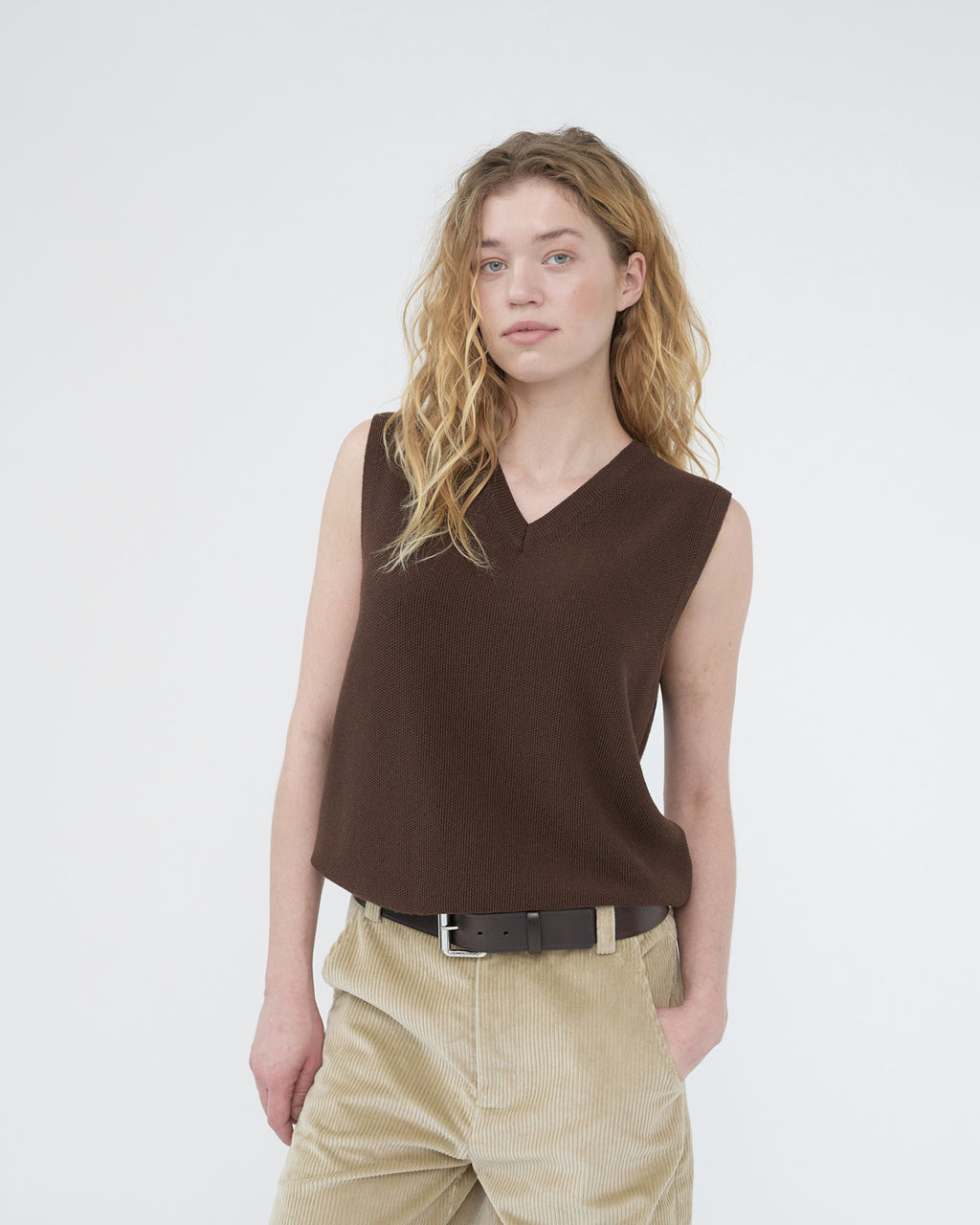 Merino knit vest
