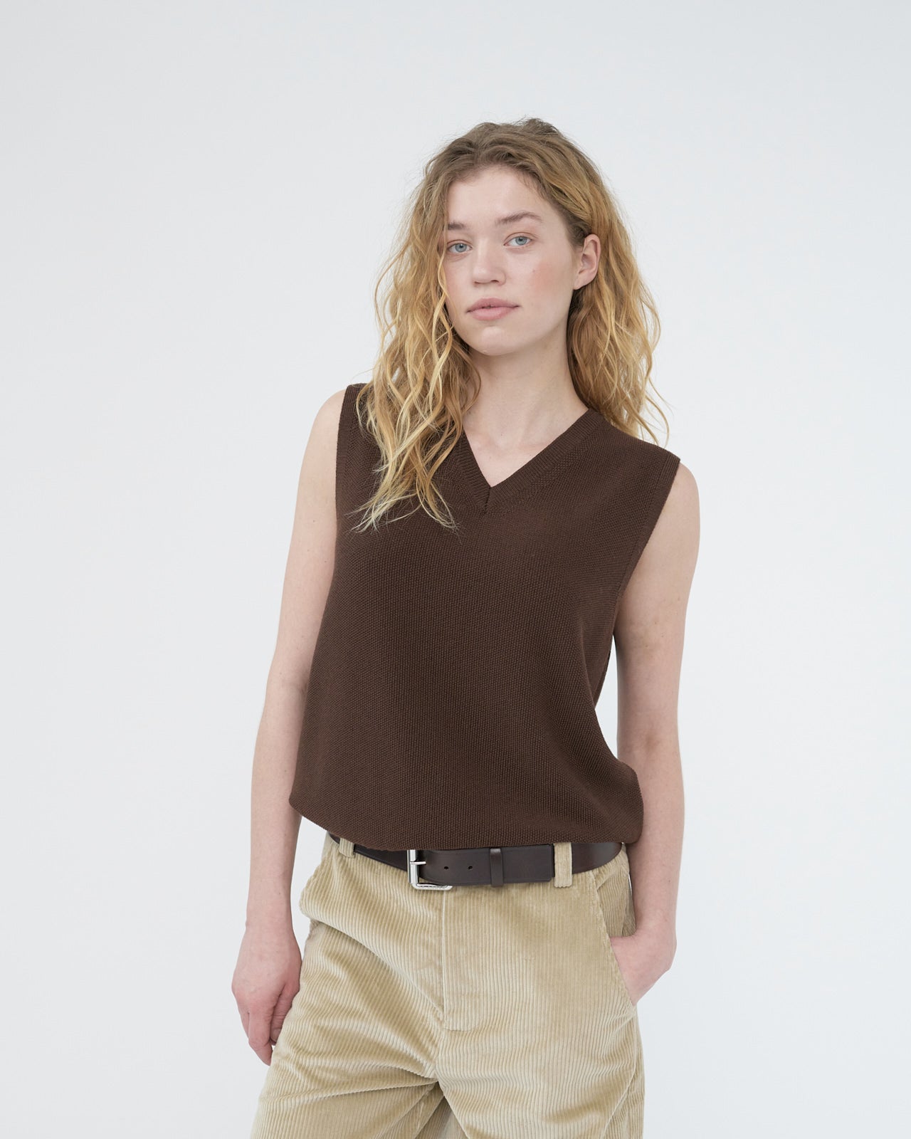 Merino knit vest