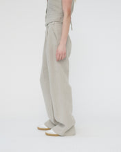 Linen wide box trousers