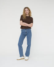 Hemp/cotton straight jeans