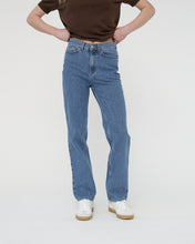 Hemp/cotton straight jeans