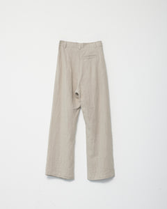 Linen Wide Box Trousers