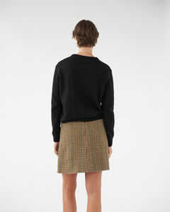 Shetland wool golf club mini skirt