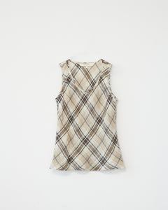 Light Linen Bias Tank Top