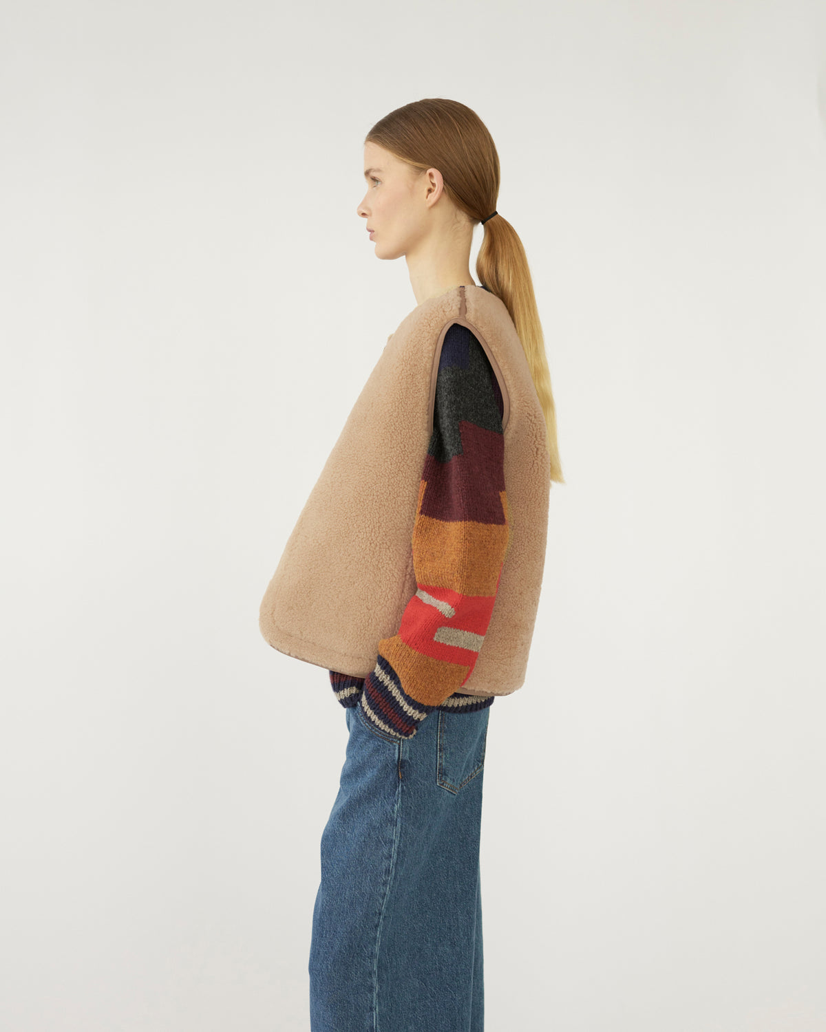 Shearling vest