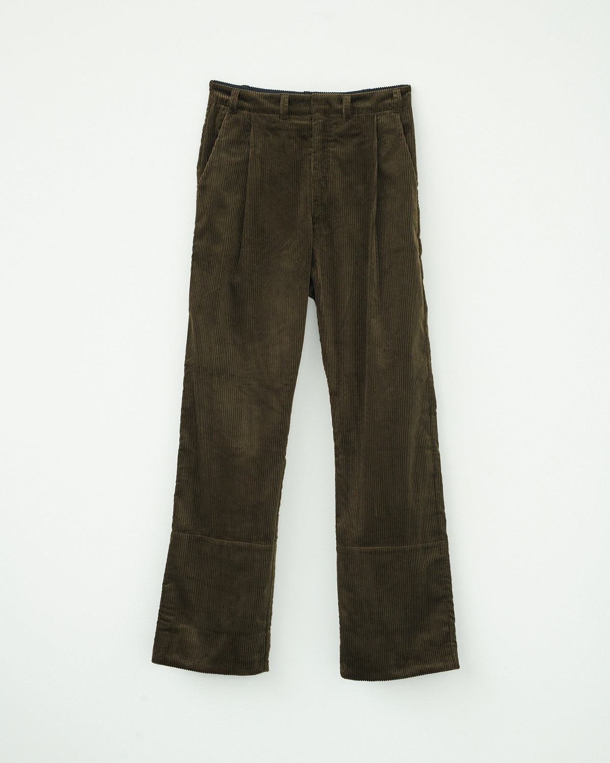Sweet flared corduroy trousers, Dark Green