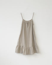 Linen bias dress