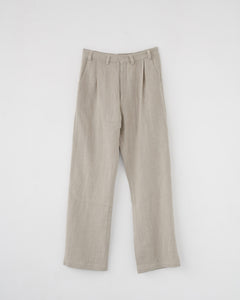 Linen box trousers